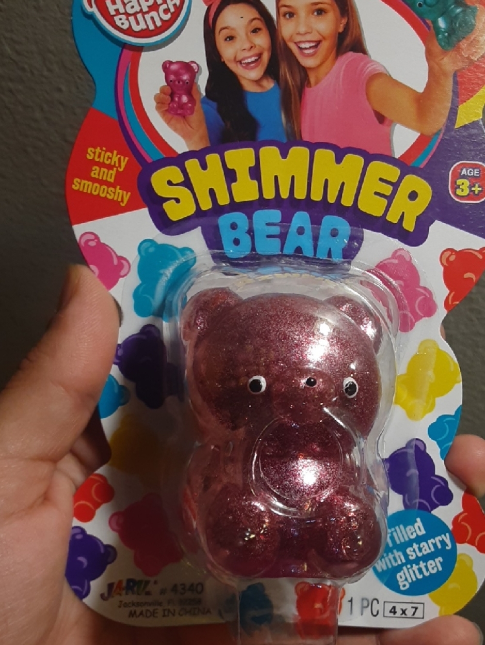 Shimmer Bear Squishy Stress Relief Toy - Picture 5 of 7